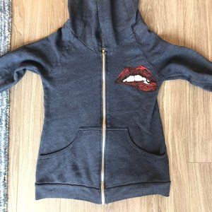 Lauren Moshi Biting Lip Zip Up